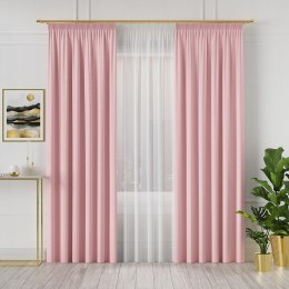 Tkanina dekoracyjna IBIZA wysokość 300 cm kolor różowy