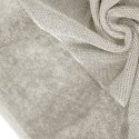 Ręcznik z welurową bordiurą LUCY 70x140 cm kolor beżowy