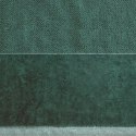 Ręcznik z welurową bordiurą LUCY 70x140 cm kolor butelkowy zielony