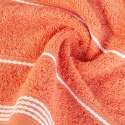 Ręcznik z bordiurą MIRA 70x140 cm kolor pomarańczowy