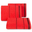 Ręcznik z bordiurą MIRA 50x90 cm kolor czerwony