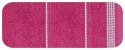 Ręcznik z bordiurą MIRA 70x140 cm kolor amarantowy