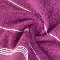 Ręcznik z bordiurą MIRA 50x90 cm kolor fioletowy