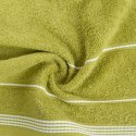 Ręcznik z bordiurą MIRA 30x50 cm kolor oliwkowy