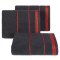 Ręcznik z bordiurą MIRA 70x140 cm kolor czarny