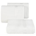 Ręcznik z żakardową bordiurą LORI 50x90 cm kolor biały