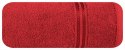Ręcznik z żakardową bordiurą LORI 70x140 cm kolor czerwony