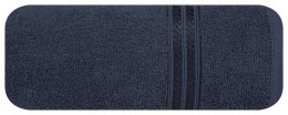 Ręcznik z żakardową bordiurą LORI 70x140 cm kolor granatowy