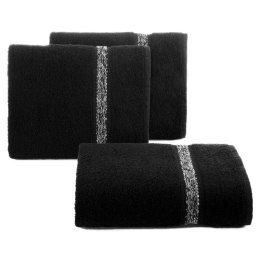 Ręcznik z ozdobną bordiurą ALTEA 50x90 cm kolor czarny