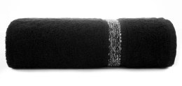 Ręcznik z ozdobną bordiurą ALTEA 50x90 cm kolor czarny
