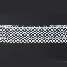 Koronka gipiurowa 072732 wysokość 8 cm kolor biały