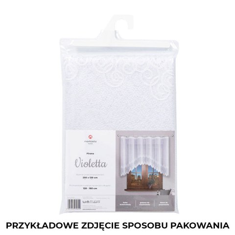 Firanka gotowa żakardowa VIOLETTA 200x250 cm kolor biały