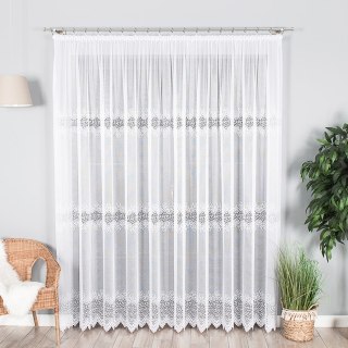 Firanka żakardowa na metry 001539 wysokość 250 cm kolor biały