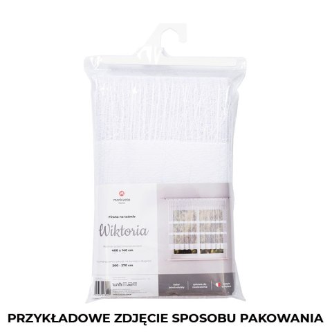 Firanka gotowa żakardowa WIKTORIA 180x420 cm kolor biały