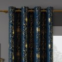 Tkanina dekoracyjna ADRIA 290 cm kolor ciemny turkusowy