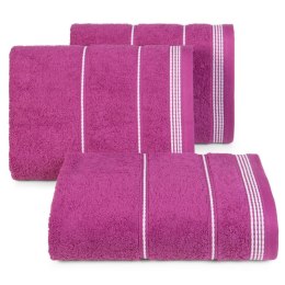 Ręcznik z bordiurą MIRA 70x140 cm kolor fioletowy