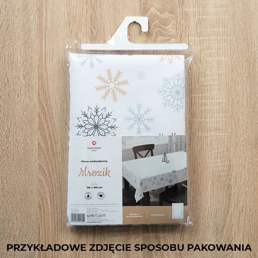 MROZIK Obrus wodoodporny, 140x180cm, kolor 001 srebrno-złoty P00036/KSP/C01/140180/1