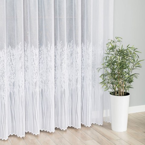 Firanka żakardowa 057640 wysokość 250 cm kolor biały Firanka żakardowa 057640 wysokość 250 cm kolor biały