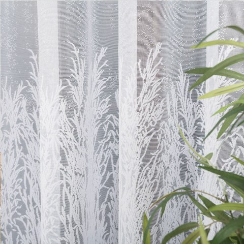 Firanka żakardowa 057640 wysokość 250 cm kolor biały Firanka żakardowa 057640 wysokość 250 cm kolor biały