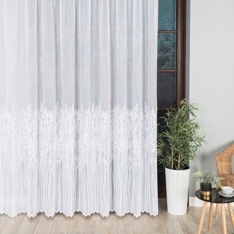 Firanka żakardowa 057640 wysokość 250 cm kolor biały Firanka żakardowa 057640 wysokość 250 cm kolor biały