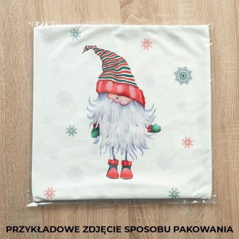 GNOM Poszewka dekoracyjna VELVET, 40x40cm, kolor 001 czerwono-zielony PBN009/POP/001/040040/1