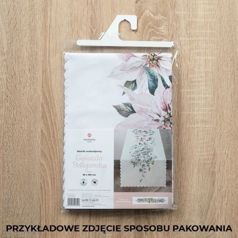 GWIAZDA BETLEJEMSKA Bieżnik wodoodporny, 38x140cm, kolor 002 różowo-niebieski PBN010/KSP/C02/038140/1