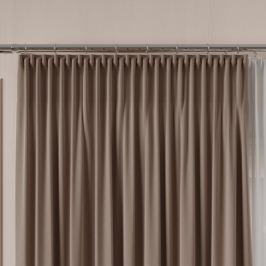 Tkanina dekoracyjna LIMA wysokość 300 cm kolor jasny brązowy