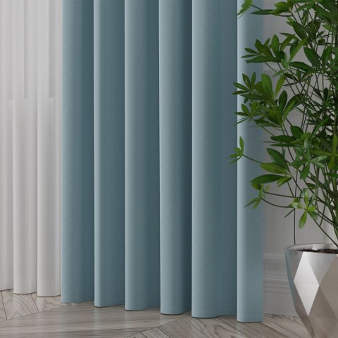 Tkanina dekoracyjna LIMA wysokość 300 cm kolor niebieski