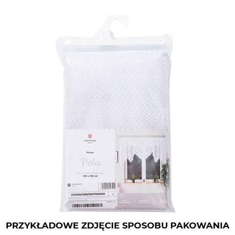 Firanka gotowa żakardowa POLA 130x250 cm kolor biały