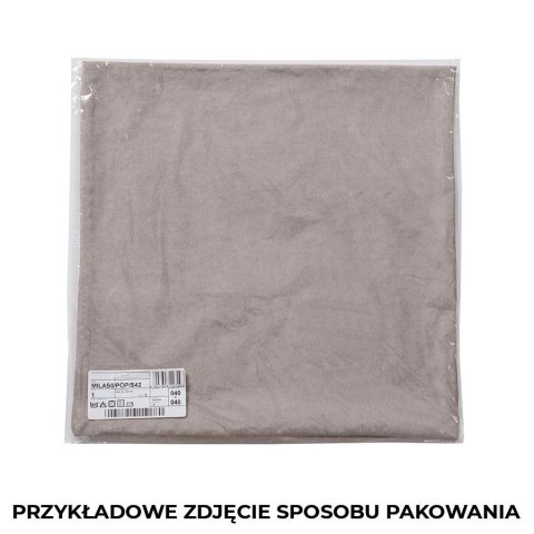 VELVI Poszewka dekoracyjna, 50x50cm, kolor S01 ciemny beżowy - szyta w Polsce VELVI0/POP/S01/050050/1