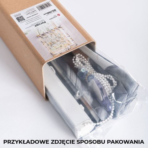 Lino, roleta rzymska półprzezroczysta, szerokość 100 cm x wysokość 160cm, kolor 003 beżowy, 036148 P00096/RZY/003/100160/1