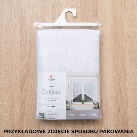 Firanka gotowa żakardowa ŻAKLINA 80x250 cm kolor biały