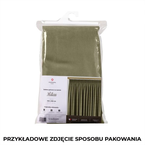 Zasłona gotowa na taśmie MILAS 140x250 cm kolor chłodny jasny beżowy