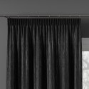 Tkanina dekoracyjna wodoodporna EMMA wysokość 305 cm kolor czarny z lurexem