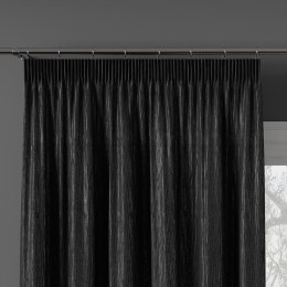 EMMA Tkanina dekoracyjna wodoodporna, wysokość 305cm, kolor 007 czarny z lurexem 004768/TDW/007/000305/1