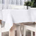 Tkanina dekoracyjna wodoodporna EMMA wysokość ESTELLA cm kolor biały ze srebrnym lurexem