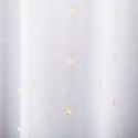 Firanka fantazyjna z ołowianką 002587 wysokość 300 cm kolor biały ze złotym lurexem