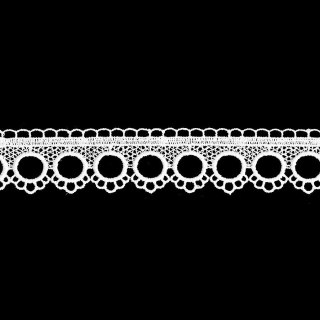 Koronka gipiurowa, wysokość 4cm, kolor 001 biały 072474/447/001/000005/1