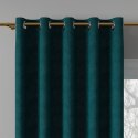 Tkanina dekoracyjna MILAS wysokość 320 cm kolor ciemny turkusowy