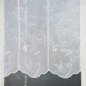 Firanka haftowana panelowa 025044 wysokość 145 cm kolor biały