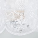 Firanka haftowana 112708 wysokość 160 cm kolor biały