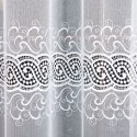 Firanka z aplikacją ze wzorem pasowym, wysokość 280cm, kolor 001 biały 078600/433/001/000280/1