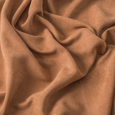 Tkanina dekoracyjna MILAS wysokość 290 cm kolor ciepły brązowy
