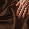 Tkanina dekoracyjna MILAS wysokość 290 cm kolor ciemny brązowy