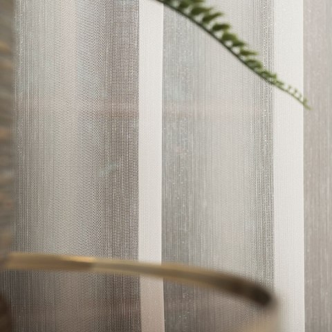 Firanka fantazyjna z ołowianką, wysokość 300cm, kolor 004 kremowy z błyskiem 318578/OLO/004/000300/1