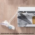 Milas, roleta rzymska, szerokość 80 cm x wysokość 170cm, kolor 796 szary MILAS0/RZY/796/080170/1
