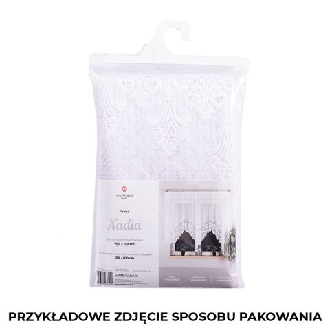 ŻURAWIE Firana gotowa na taśmie, szerokość 140 x wysokość 250cm, tkanina Woal, kolor 001 niebieski P00101/FGT/001/140250/1