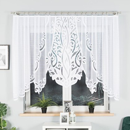 Firanka gotowa żakardowa POLA 140x300 cm kolor biały