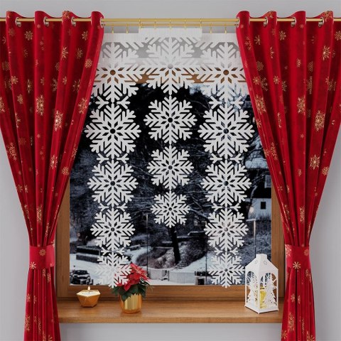 ŚNIEŻYNKA Panel żakardowy gotowy, krawat świąteczny, szerokość 35 x wysokość 110cm, kolor 001 biały BN1453/PBL/001/035110/1 ŚNIEŻYNKA Panel żakardowy gotowy, krawat świąteczny, szerokość 35 x wysokość 110cm, kolor 001 biały BN1453/PBL/001/035110/1
