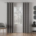 Zasłona gotowa na przelotkach HOLLAND VELVET 140x260 cm kolor szary